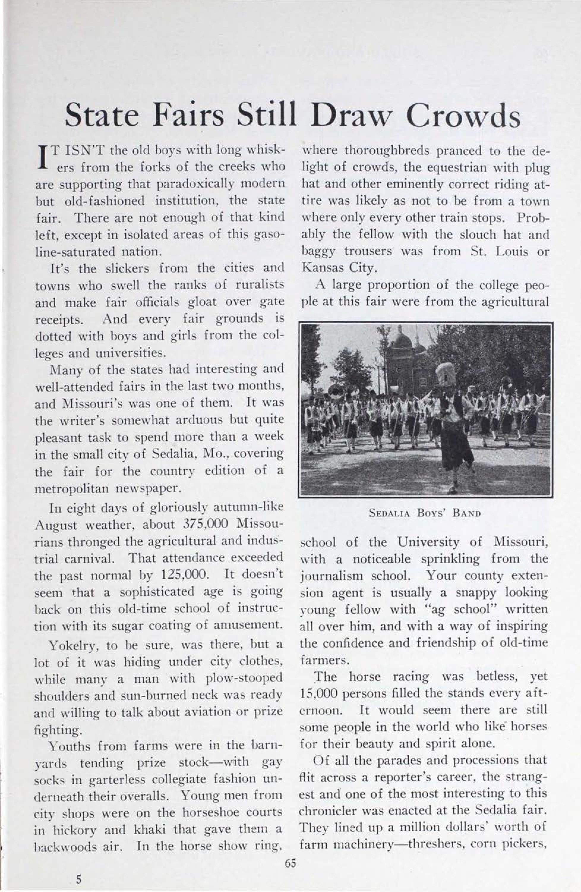 State Fairs Still Draw Crowds